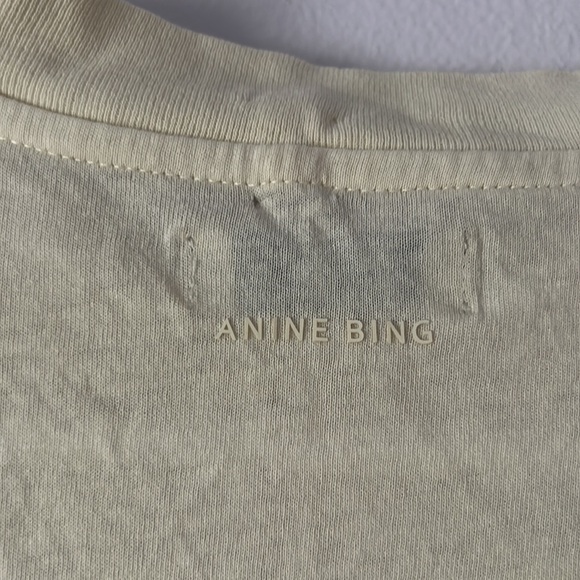 NWT Anine Bing Milo Tee Black Eagle Vintage Inspired Tee Small - Picture 10 of 12